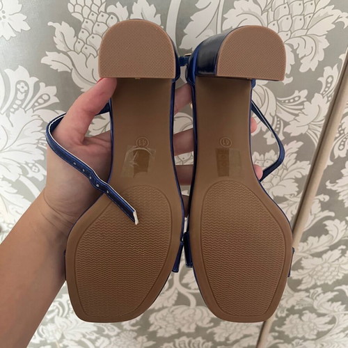 Blue sandals new, size 41