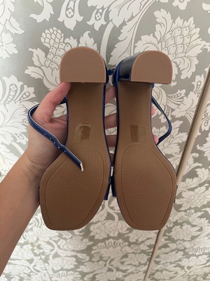 Blue sandals new, size 41