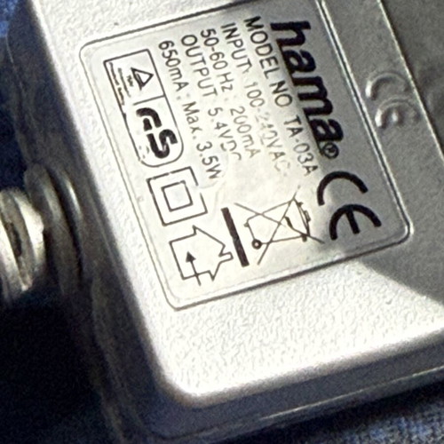 USB female wall adapter like new, parallel angle