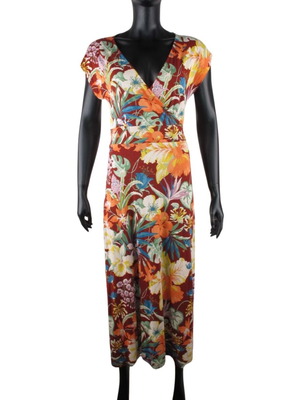King Louie women's summer dress size L tropical floral print like new