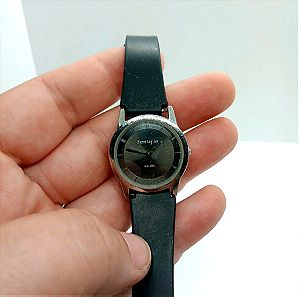Ρολόι Pierre Lanier με μαύρο λουράκι σιλικόνης 3atm water resistant made in France stainless steel