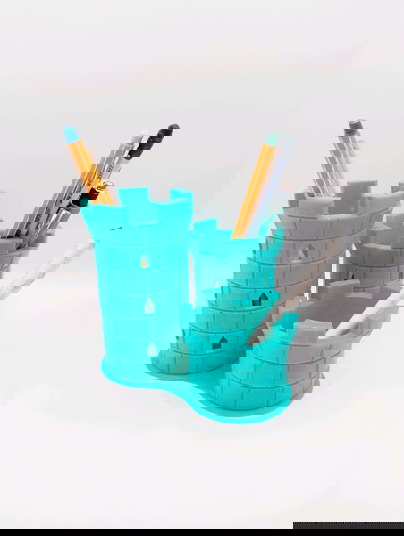 Μολυβοθήκη “Κάστρο” – 3D Printed σε Πράσινο PLA.