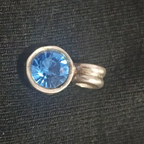 Silver 925 jewelry with blue zirconia new