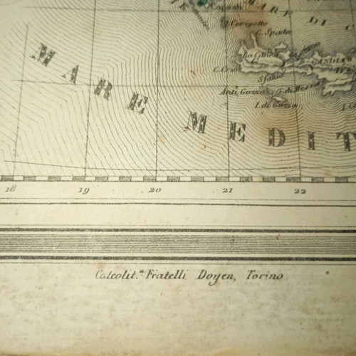 Collectible map 1864 TURCHIA D'EUROPA used