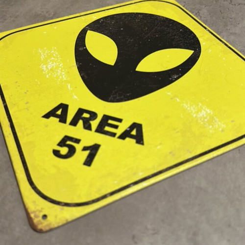 Area 51 wall sign like new