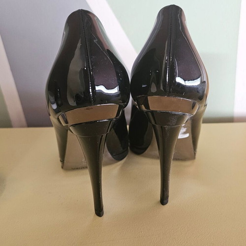 Sebastian black patent leather pumps new size 41 with 10 cm heel