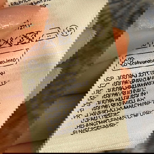 H&M Women's Floral Cotton Shirt like new, white and blue XL