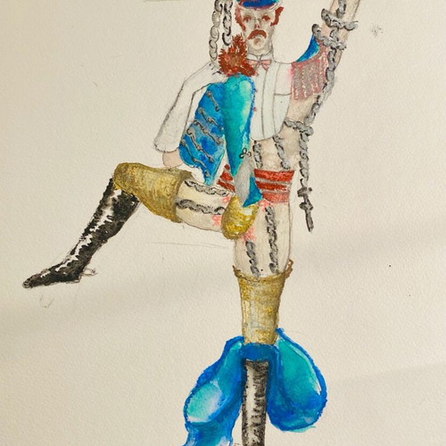Theatrical costume design used from Alice in Wonderland