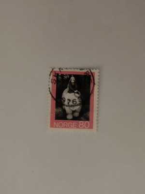Rare Norge 80 stamp like new, used with cancellation