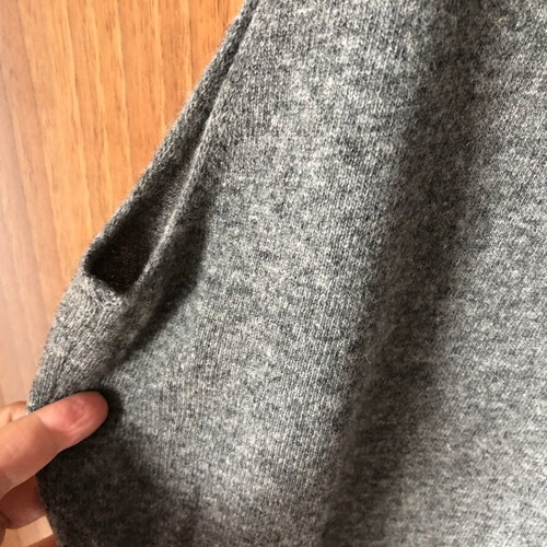 Benetton sleeveless sweater new, gray, size L