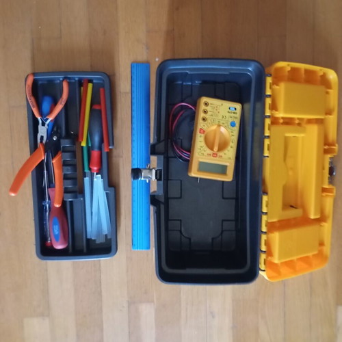 Tool storage and transport case used, small 30x15x13 cm