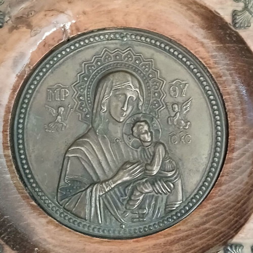 Icon of Panagia Mitir Theou 10x10 cm like new