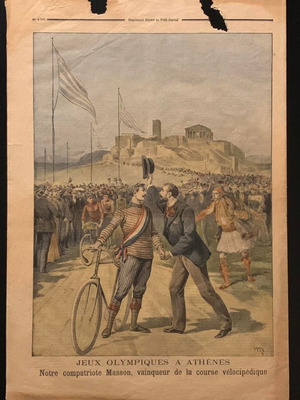 Le Petit Journal 1896 Olympic Games newspaper used