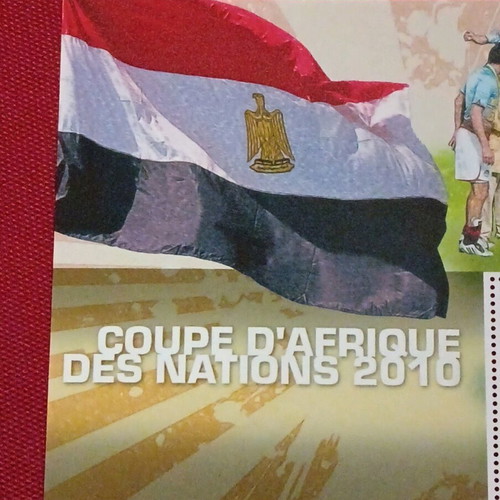 Feygie with stamp from Togo new, Africa Cup of Nations 2010