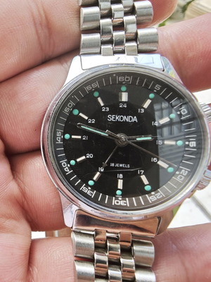 Sekonda vintage μηχανικό ρολόι με ξυπνητήρι, ΕΣΣΔ, Poljot 2612.1