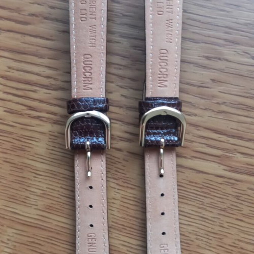 Orient handmade leather watch straps brown, new