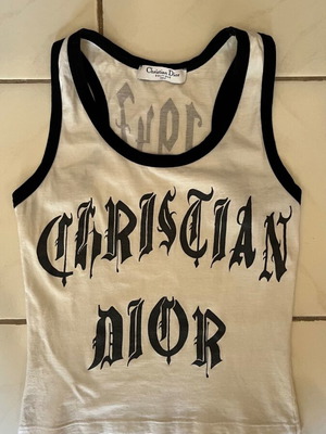 Dior top used, black and white