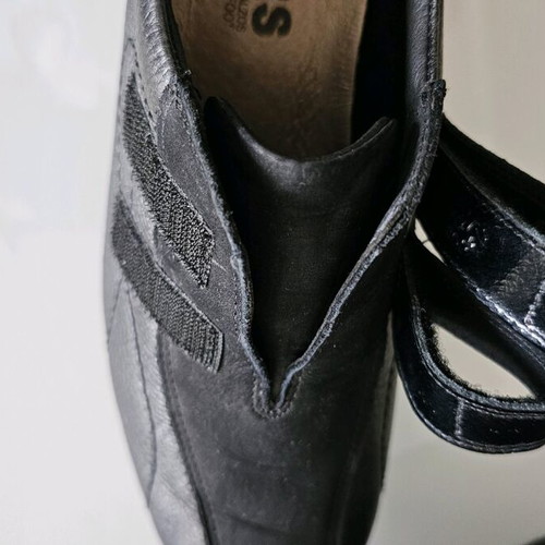 24HRS leather shoes new, anatomical, size 39, black