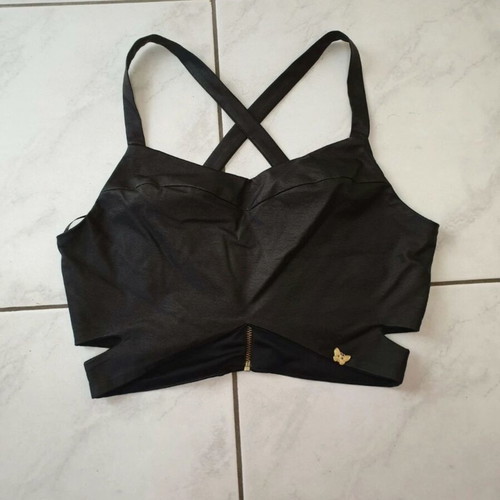 Cento leather crop new, size M, black