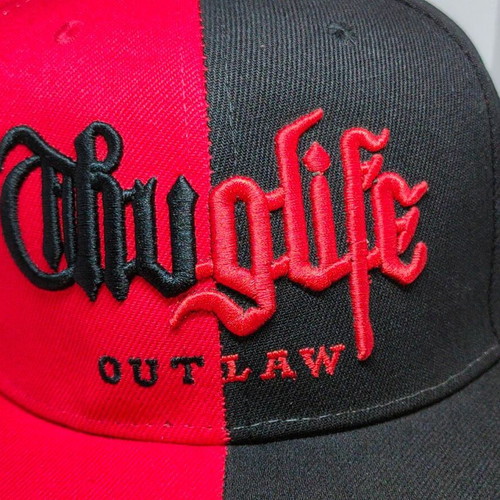 2Pac Thug Life Outlaw Snapback Hat new, red and black