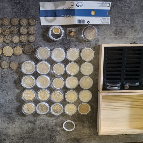 Silver and gold coins collection used, various years and countries