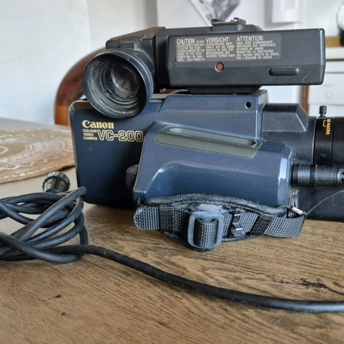 Canon VC-200 vintage video camera used, 1984, decorative