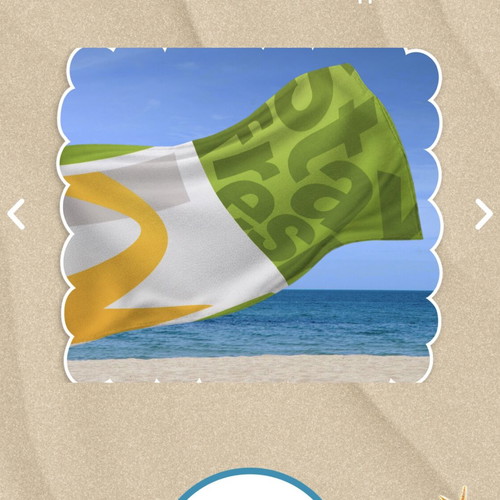 McDonalds beach towel new, sealed