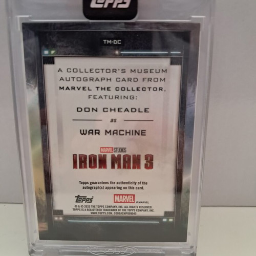 War Machine Marvel Studios Iron Man 3 Auto Card new