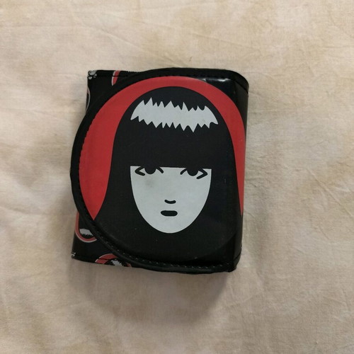 Emily the Strange wallet used, vintage small black red white