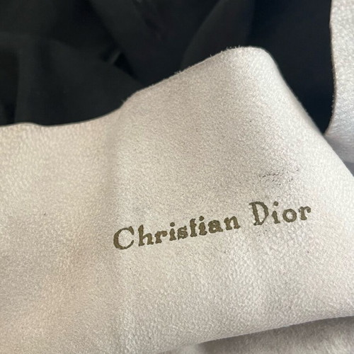 Dior suede gloves black like new, 55 cm authentic