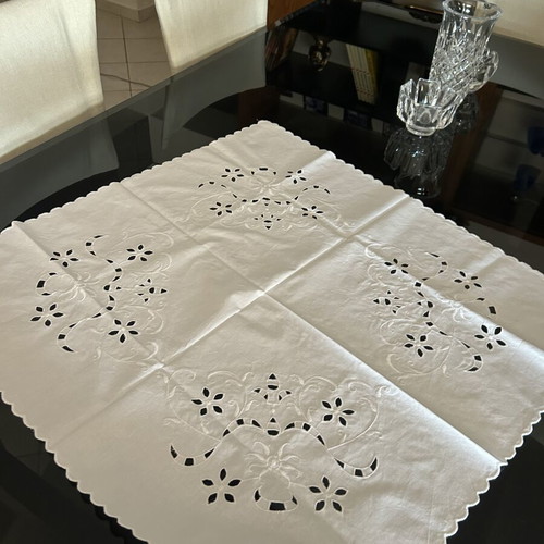 Vintage tablecloth with embroidery