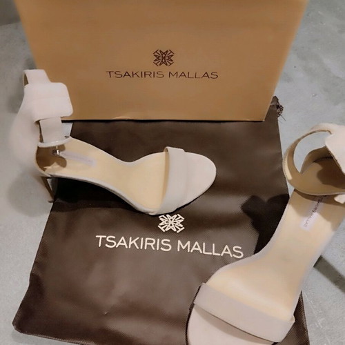 Tsakiris Mallas women's shoes new, suede leather, size 39, beige