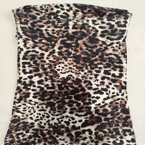Strapless animal print blouse H&M new, size S
