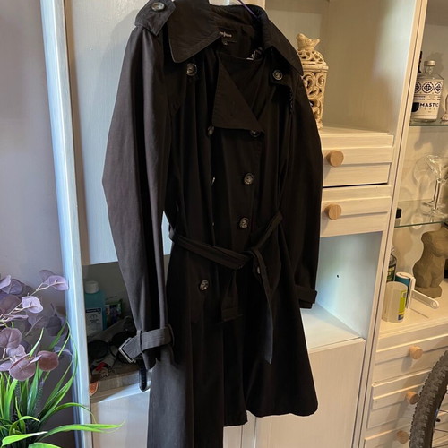 Artisti Italiani trench coat size S used, black