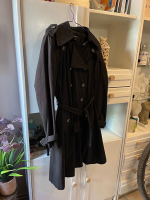Artisti Italiani trench coat size S used, black