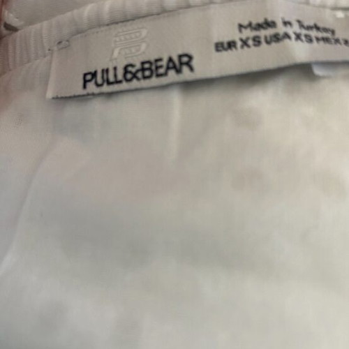 White Pull & Bear dress with strap and perforated design like new