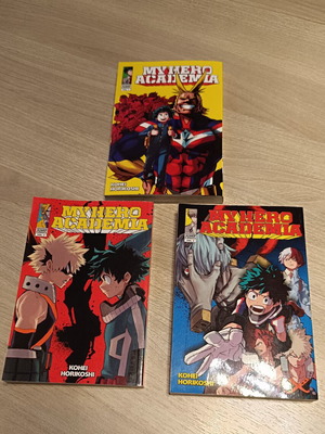 My Hero Academia trilogy books, volumes 1-3, English