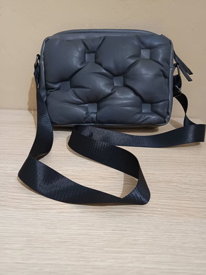 Crossbody bag, gray, 29×23×6.5 cm