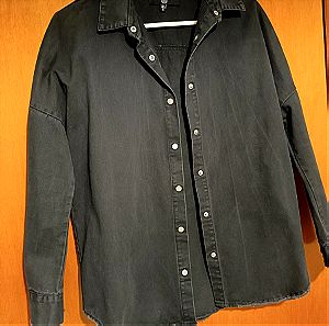 Μαύρο denim πουκάμισο medium