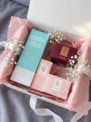 Σετ καλλυντικών με πλακούντα και κολλαγόνο 4 σε 1 νέο, σετ δώρου