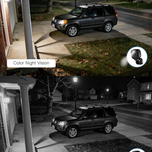 Vimtag 4MP Outdoor and Indoor Camera IP66 Waterproof with Color Night Vision and Two-Way Audio