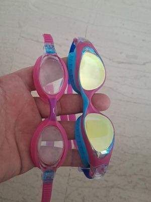 Children's swimming goggles set like new, Slazenger and Alfino