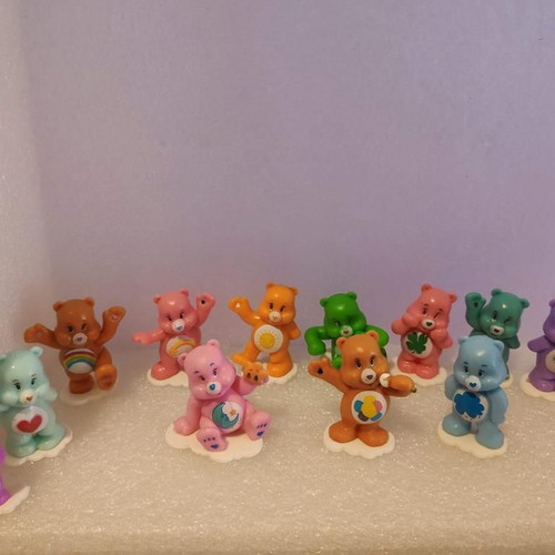 Care Bears collectible figure set of 12, like new