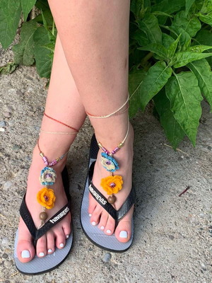TREND Κοσμήματα "Barefoot" για τα πόδια καινούργια, πολύχρωμα