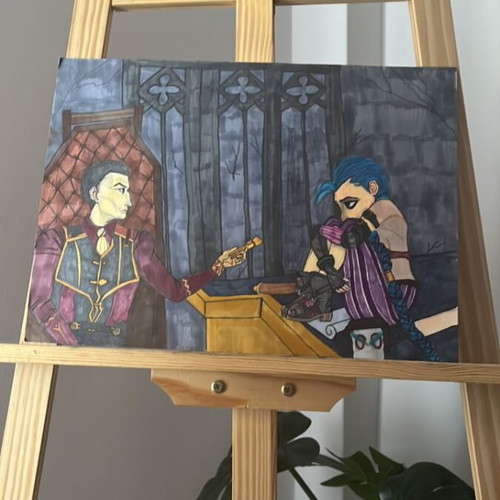 Arcane poster like new, A3 marker art