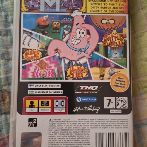 Spongebob Squarepants PSP game