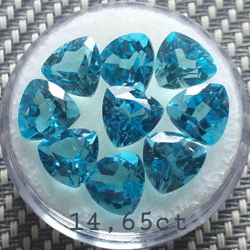 Blue Topaz Lot 14.65ct New, Australia