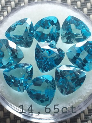 Blue Topaz Lot 14.65ct New, Australia