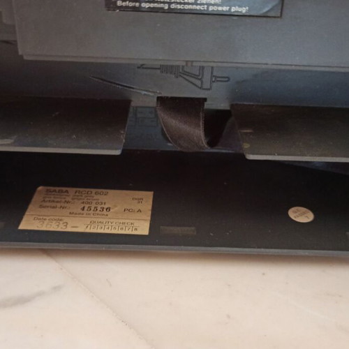 SABA Boombox ραδιοκασετόφωνο μοντέλο RCD 602 μεταχειρισμένο με προβλήματα