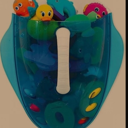 Munchkin bath toy scoop used, blue